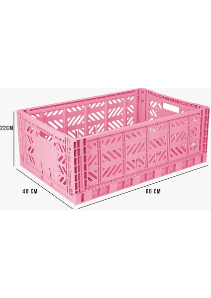 Aykasa 604022 Maxibox Baby Pink Katlanabilir Kasa