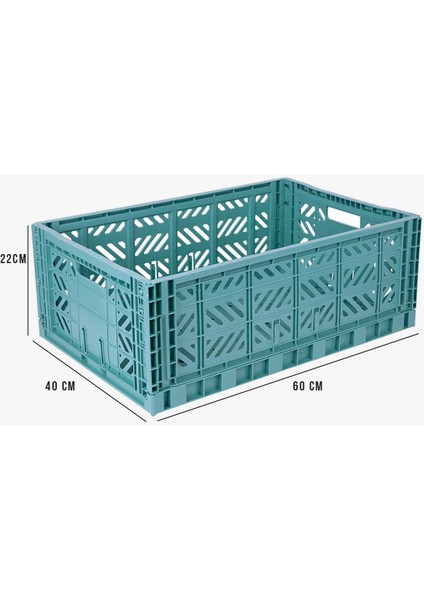 604022 Maxibox Teal Katlanabilir Kasa fırsatları