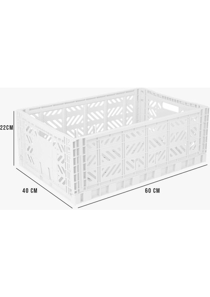 Aykasa 604022 Maxibox White Katlanabilir Kasa