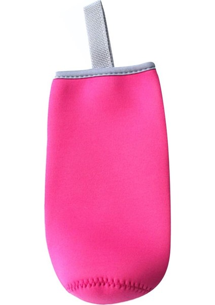 Neopren 550Ml Su Şişesi Kupası Taşıyıcı Yalıtımlı Kapak Çantası Tutucu Dokuma Kayışı Pembe (Yurt Dışından)