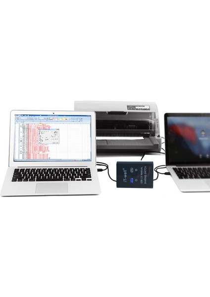 2'den 1'e Çıkış Splitterusb 2.0 Manuel Paylaşım Anahtarı Dönüştürücü (Yurt Dışından)