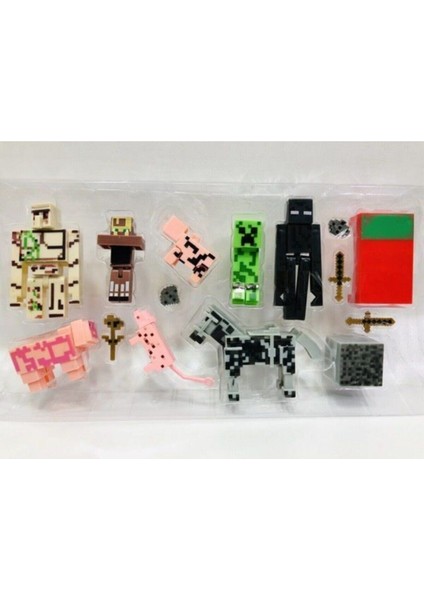 Oyuncakchi Minecraft Xl Aksesuarlı 15 Parça Oyuncak Maykıraft