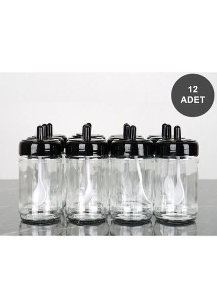Kendinden Kaşıklı Baharatlık 12 Li
