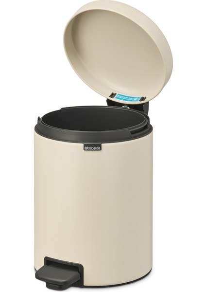 Evrekala Shop Brabantia Çöp Kutusu 5 Litre Yeni Bej Rengi