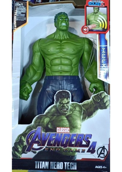 Marvel Avengers Hulk Yeşil Dev Adam Işıklı ve Sesli Figür 29 cm