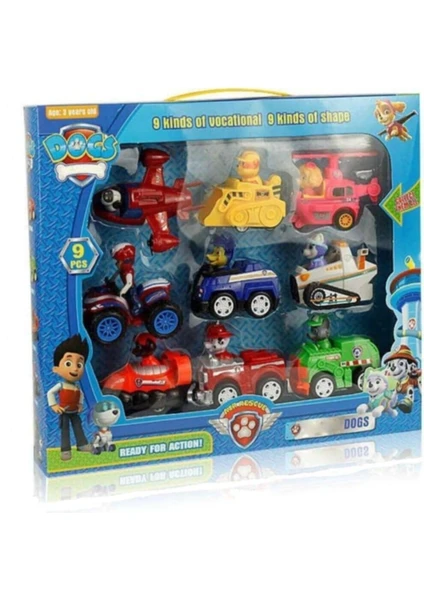 Can Ali Toys Paw Patrol 9 Parça Oyuncak Figür Set