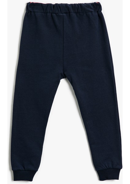 Jogger Eşofman Altı Yılbaşı Temalı Noel Baba Baskılı Beli Bağlamalı fiyatları