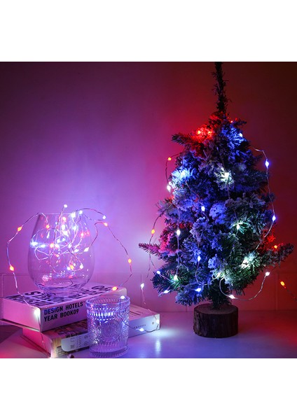 Noel Rgb Nokta Kontrollü Bakır Tel Işık Dizesi (Yurt Dışından)
