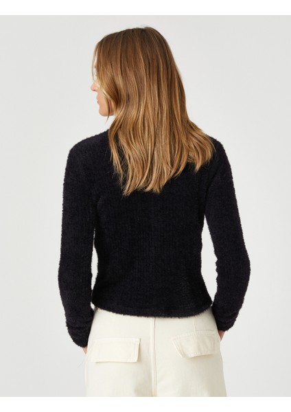 Peluş Tişört Uzun Kollu Balıkçı Yaka fırsatları