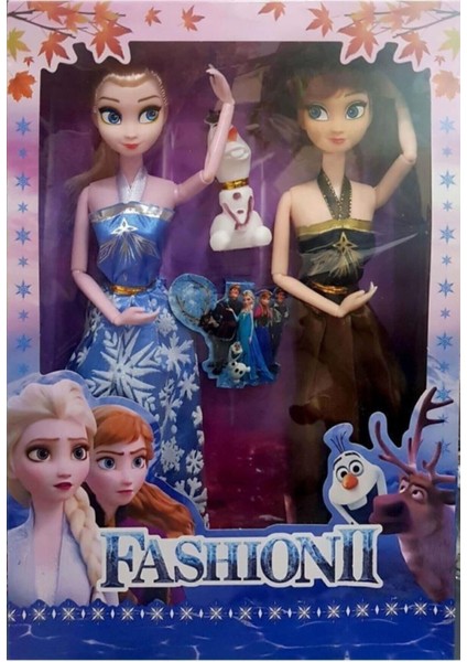 Eklemleri Oynayan Elsa ve Anna Bebek Seti