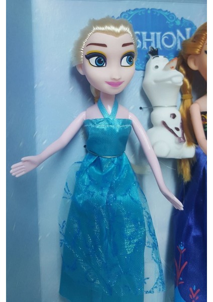 Korps Disney Frozen Karlar Ülkesi Elsa+Anna+Olaf 3'lü Oyuncak Bebek modelleri