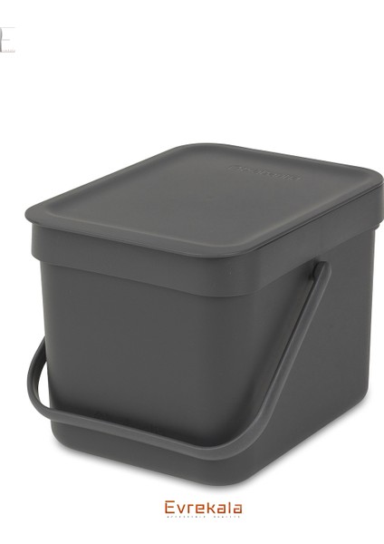 Evrekala Shop Brabantia Çöp Kutusu 6 Lt Dolap Veya Duvar Aparatlı