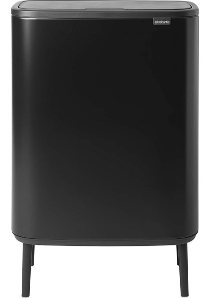 Evrekala Çöp Kutusu 60 Litre Dokunmatik Black New