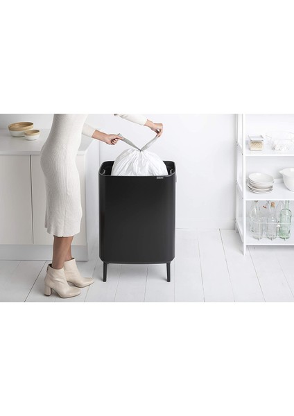 Evrekala Çöp Kutusu 60 Litre Dokunmatik Black New fırsatları