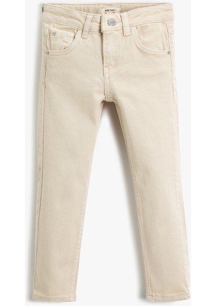 Rahat Bol Kesim Kot Pantolon- Regular Jean