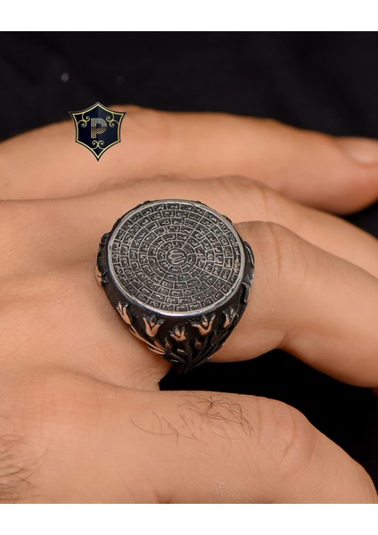 Gümüş 925 Ayar Gümüş Yüzük Esma-Ül Hüsna (Allahın 99 Ismi) Yazılı indirimleri