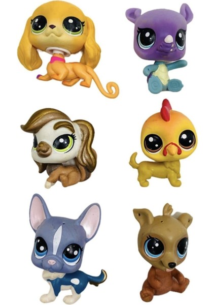 U-Toys Miniş Littlest Pets Shop Lps Miniş Oyuncak 12 Li Büyük Boy Minişler