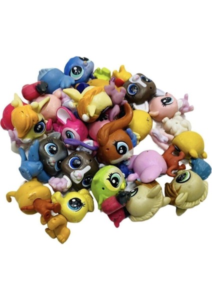 U-Toys Miniş Littlest Pets Shop Lps Miniş Oyuncak 12 Li Büyük Boy Minişler