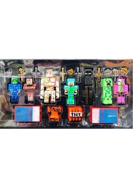 Xl Aksesuarlı 21 Parça Oyuncak Minecraft Seti