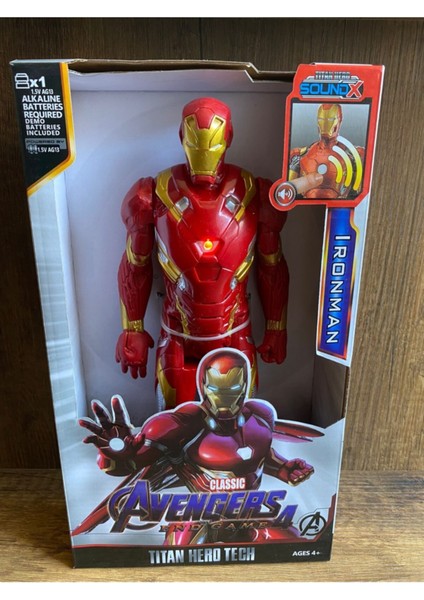 Ironman Figür Demir Adam Figür Ironman Figür Sesli Işıklı Aksiyon Figürü Iron Man