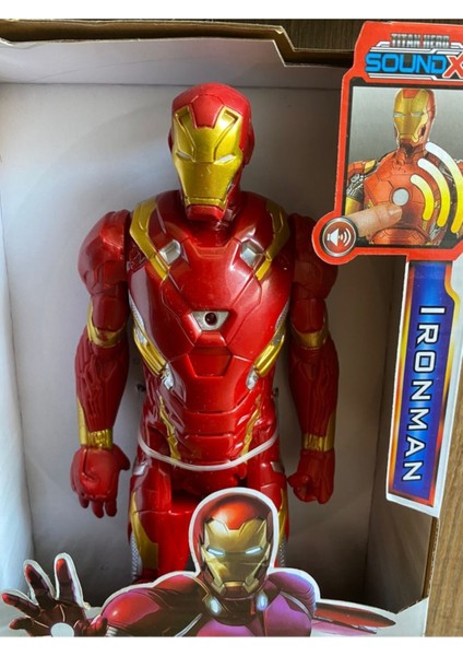 Ironman Figür Demir Adam Figür Ironman Figür Sesli Işıklı Aksiyon Figürü Iron Man fırsatları