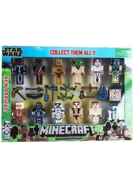 Oyuncak Minecraft 23 Parça Aksesuarlı Star Wars