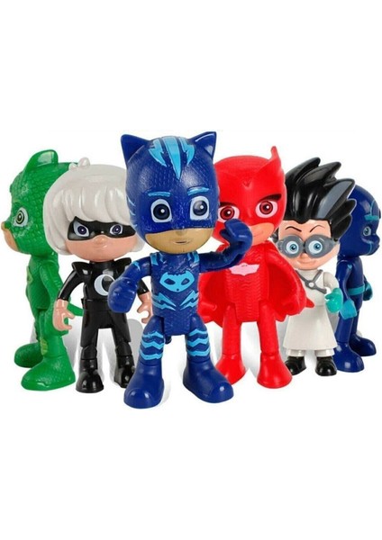 Pj Masks Pj Maskeliler Pjmasks Pjmasks Pijamaskeliler 10 Pcs Figür Araç Set TR-10123