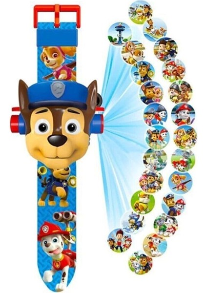 Paw Patrol Chase Figürlü 24 Farklı Karakteri Yansıtır