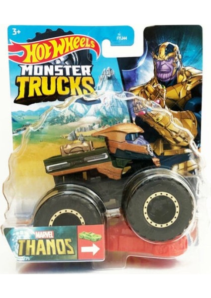 Thanos Monster Trucks Die Cast Marvel Canavar Kamyon Hot Wheels Figür
