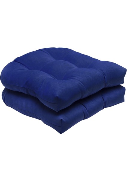 2pcs Düz Renkli Tutfed Pad Hasır Koltuk Yastıkları 19 "x 19" Dış Mekan/kapalı
