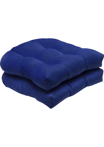 2pcs Düz Renkli Tutfed Pad Hasır Koltuk Yastıkları 19 "x 19" Dış Mekan/kapalı