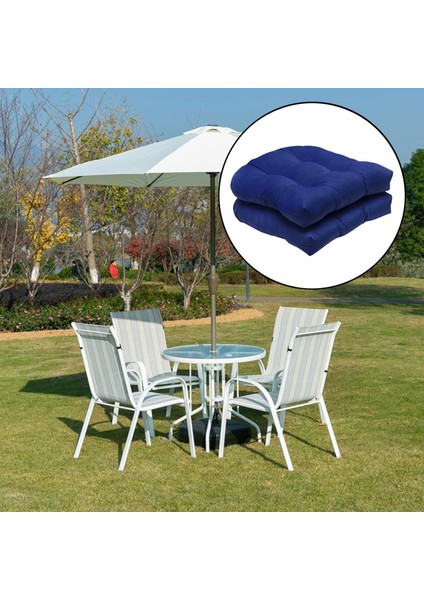 2pcs Düz Renkli Tutfed Pad Hasır Koltuk Yastıkları 19 "x 19" Dış Mekan/kapalı