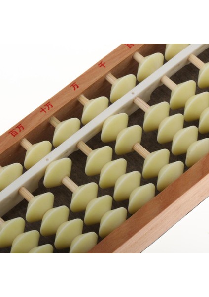 Profesyonel 17 Sütun Matematik Abacus Eads Öğrenme Yardım Eğitim Oyuncakları Krem B(Yurt Dışından)