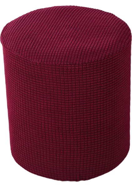 Yuvarlak Osmanlı Kapakları Ayak Dinlenme Slipcover Elastik Alt Kırmızı ile(Yurt Dışından) fiyatları