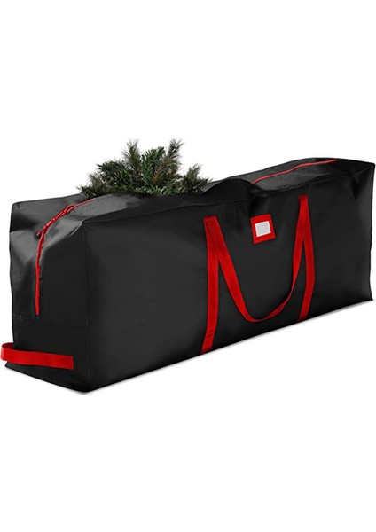 Yapay Noel Ağacı Depolama Çantası Depolama Tote Giysisi Garaj Aracı Siyah 122X34X51CM