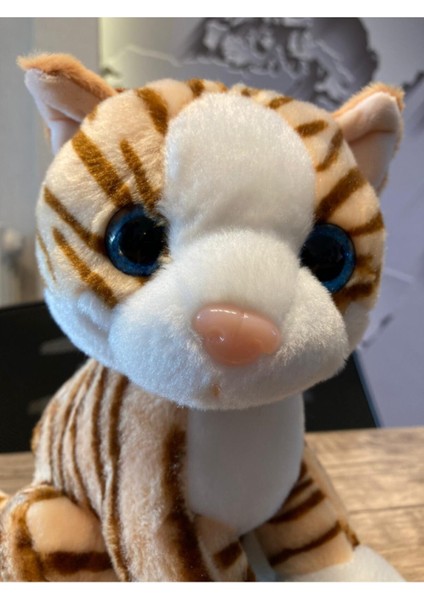 Krem Peluş Kedi 28CM modelleri