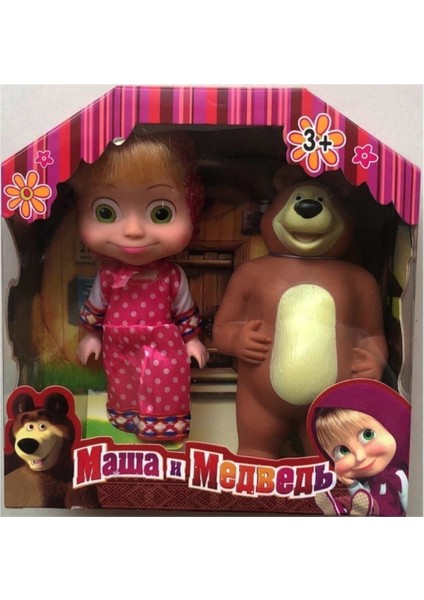 Maşa ve Koca Ayı Oyuncak Pembe