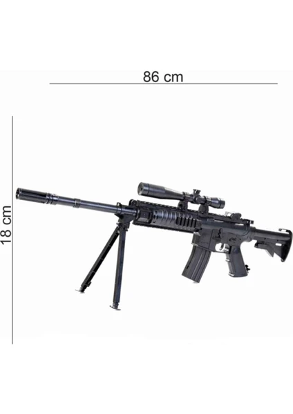 Prestij Oyuncak Poşetli Lazerli Uzay Dipcikli Boncuk Atan Tüfek