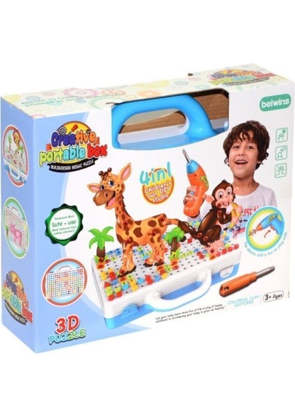 Birlik Toys 3D Matkaplı Creative Puzzle 198 10B YB277839 138 Parça