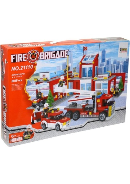 0131 21110 Ant Brıcks 915 Parça Itfaiye Blok Seti