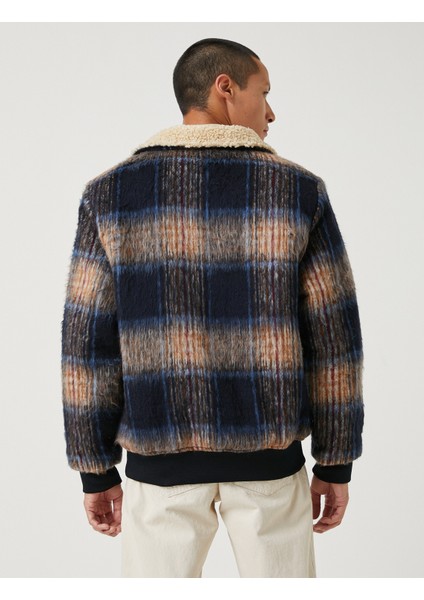 Yaka Detaylı Ceket Cepli Fermuarlı Yumuşak Dokulu fırsatları