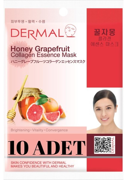 Aydınlatıcı ve Canlandırıcı Bal Greyfurt Özlü Maske X10 Adet