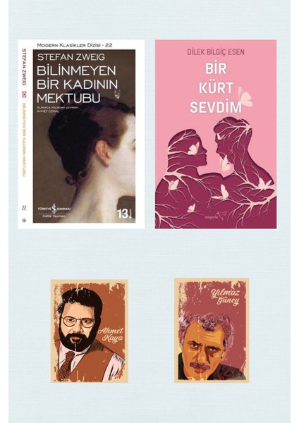 Bilinmeyen Bir Kadının Mektubu - Stefan Zweig - Bir Kürt Sevdim - Dilek Bilgiç Esen - roman seti