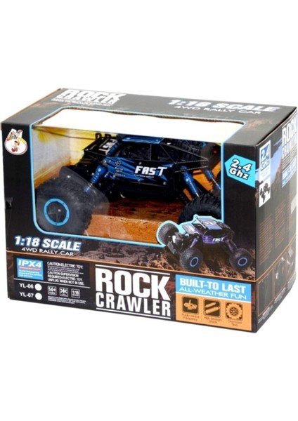 R/c 1:18 Rock Crawler 4x4 Wd Uzaktan Kumandalı Araba Buggy Jeep