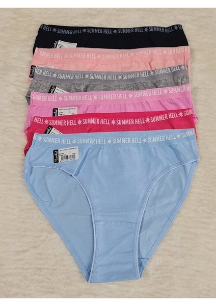 Kadın 6'lı Paket Karışık Renk Carmen Bikini Külot fiyatları