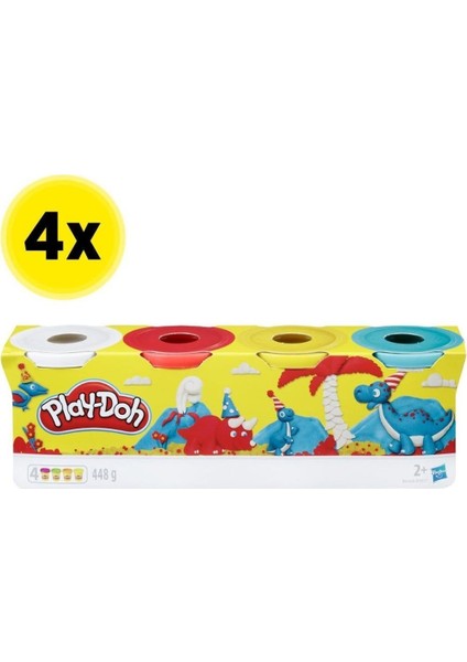 Play-Doh 4'lü Hamur x 4 Adet