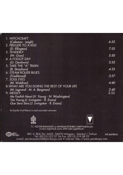 Erol Pekcan – Soul Eyes CD fiyatları