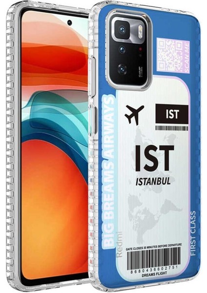 Xiaomi Redmi 10 Kılıf Airbag Kenarlı Renkli Desenli Elegans