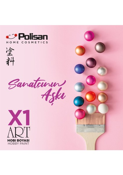 X1ART Multisurface Hobi Boyası 420ML - 0016 Sarı