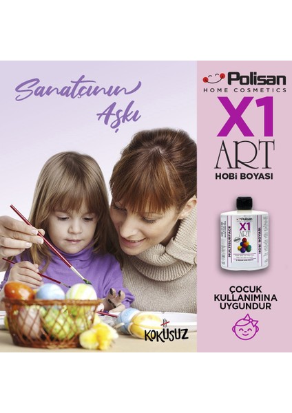 X1ART Multisurface Hobi Boyası 420ML - 0016 Sarı